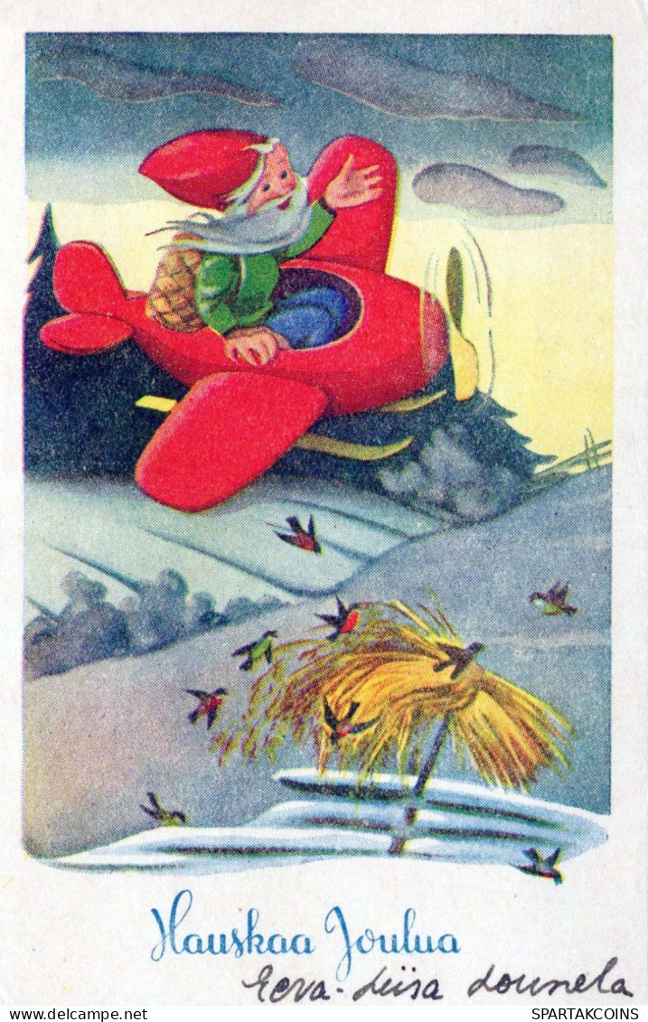 Feliz Año Navidad Vintage Tarjeta Postal CPSMPF #PKD276.A - Anno Nuovo
