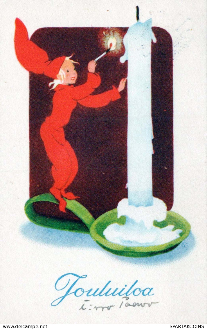 Bonne Année Noël ENFANTS Vintage Carte Postale CPSMPF #PKD223.A - New Year