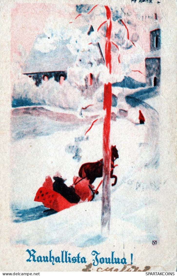 Bonne Année Noël Vintage Carte Postale CPSMPF #PKD218.A - Año Nuevo
