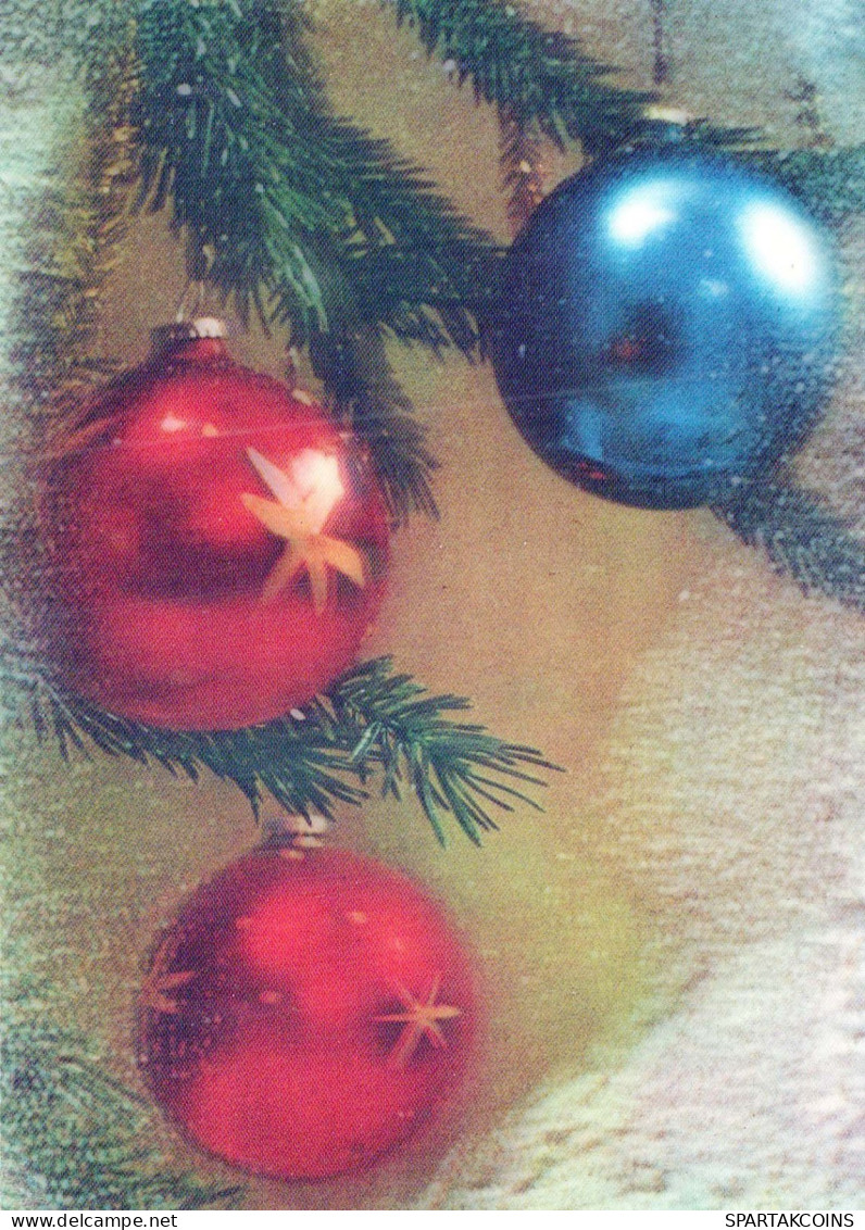 Happy New Year Christmas LENTICULAR 3D Vintage Postcard CPSM #PAZ035.A - Nouvel An