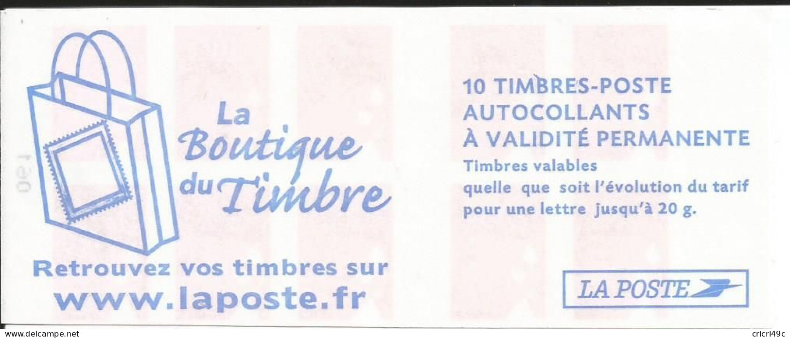 Marianne De Luquet. Carnet De 10 Timbres N° Y&T 3419-C6 Neuf** (BM) - Modern : 1959-…