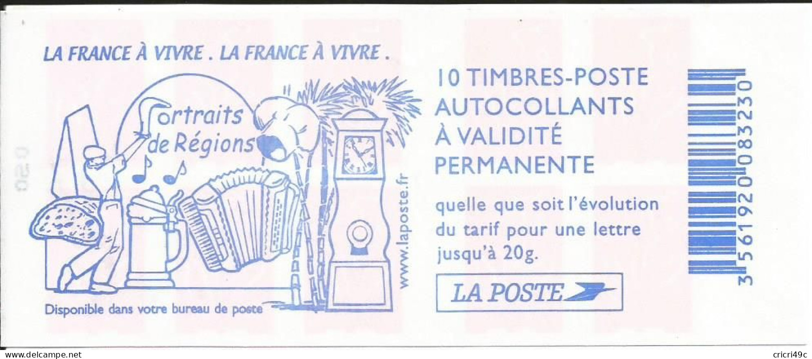 Marianne De Lamouche. Carnet De 10 Timbres N° Y&T 3744-C4 Neuf** (BM) - Modern : 1959-…