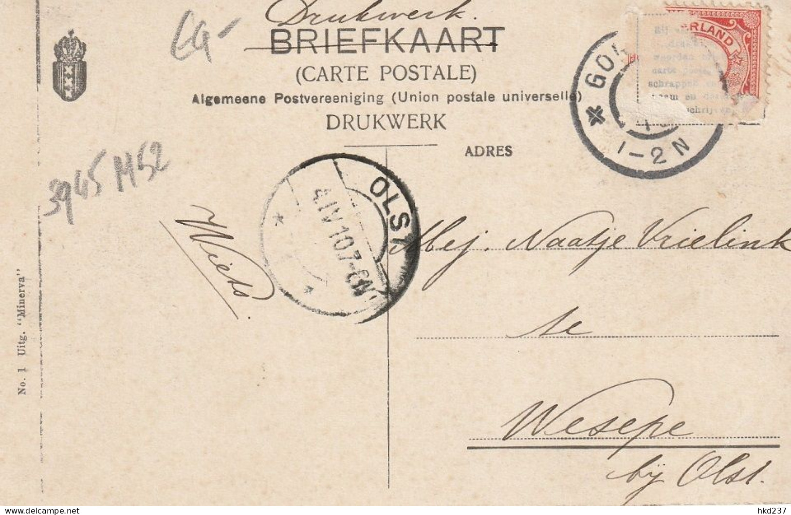 Watersnood In Friesland 1910 Politiedienst Te Water In Wartena # 1910    3945 - Other & Unclassified