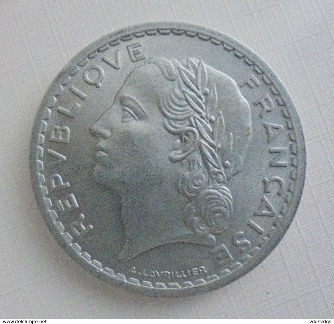 5 FRANCS 1945(C) V OUVERT  ALUMINIUM Ref 339/5 TRES RARE En SPL   Pas De Trace ,pas De Rayure Neuve Belle Patine - 5 Francs