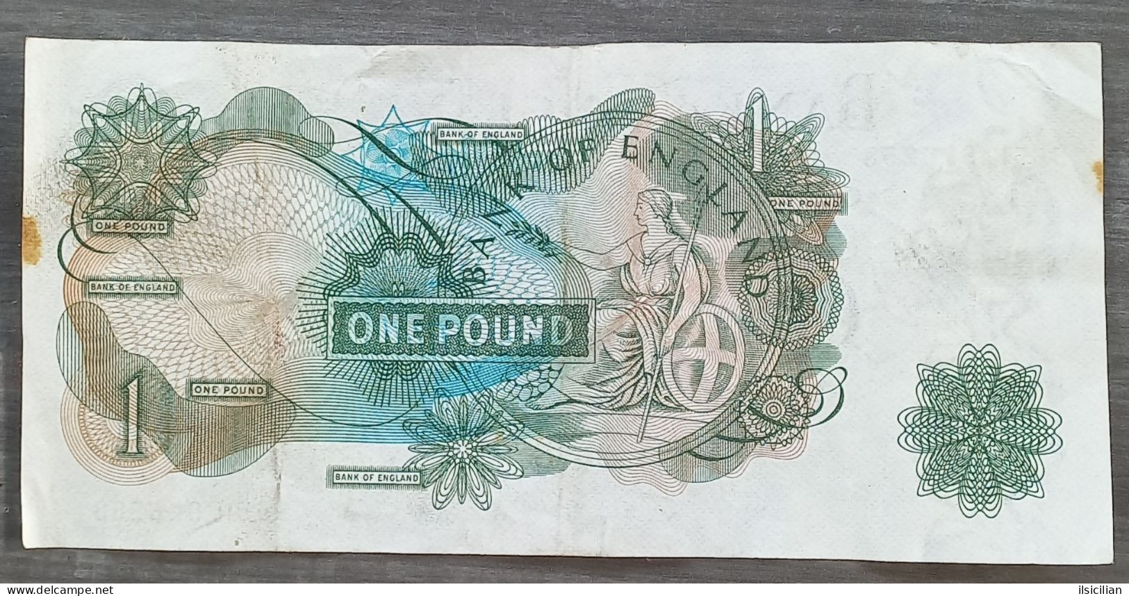 Billet 1 Pound (1966-70) Royaume-Uni P-374e - 1 Pond