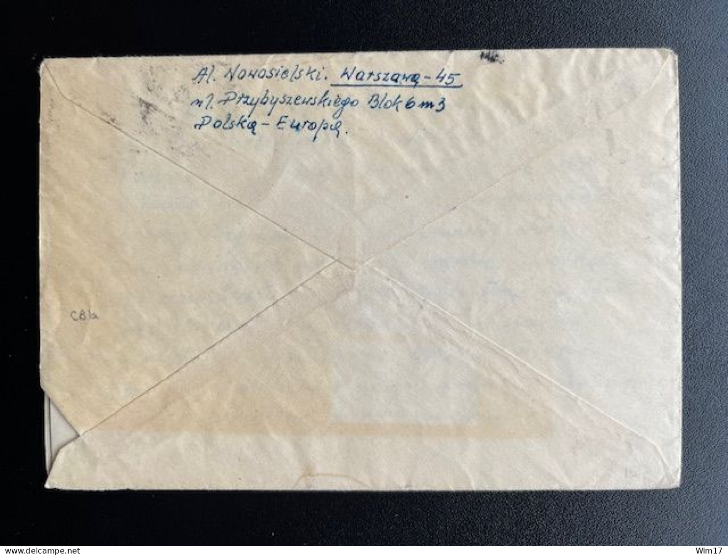 POLAND POLSKA 1958 AIR MAIL LETTER WARSAW TO NEW YORK 31-03-1958 POLEN - Lettres & Documents