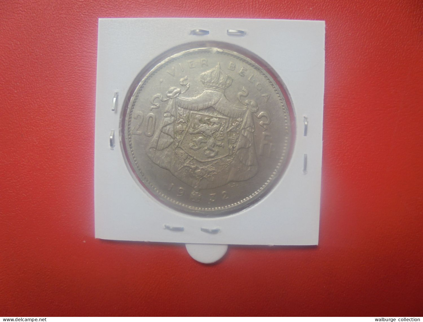 Albert 1er. 20 Francs 1932 VL POS.B (A.7) - 20 Francs & 4 Belgas