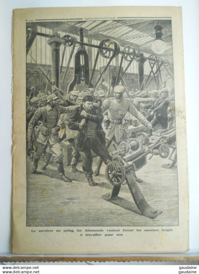 Le Petit Journal N°1284 – 1er Août 1915 – L’arrivée Du Permissionnaire – Belges Forcés De Travailler Pour Les Allemands - Le Petit Journal