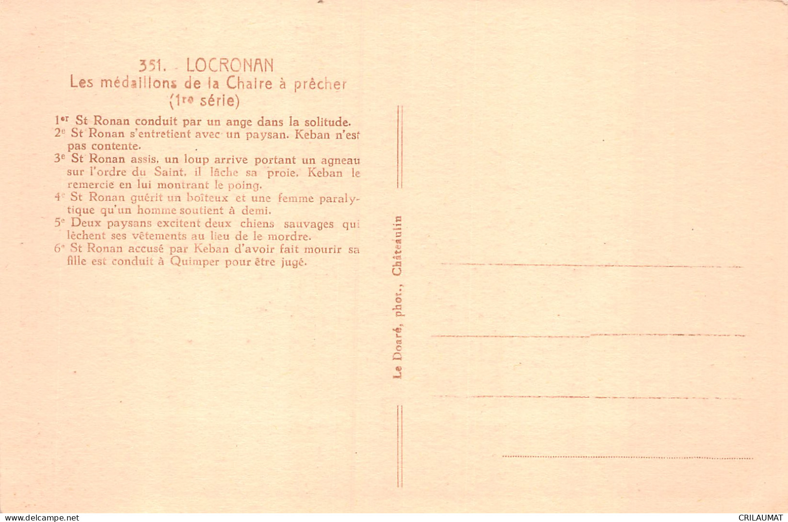 29-LOCRONAN-N°LP5011-D/0135 - Locronan