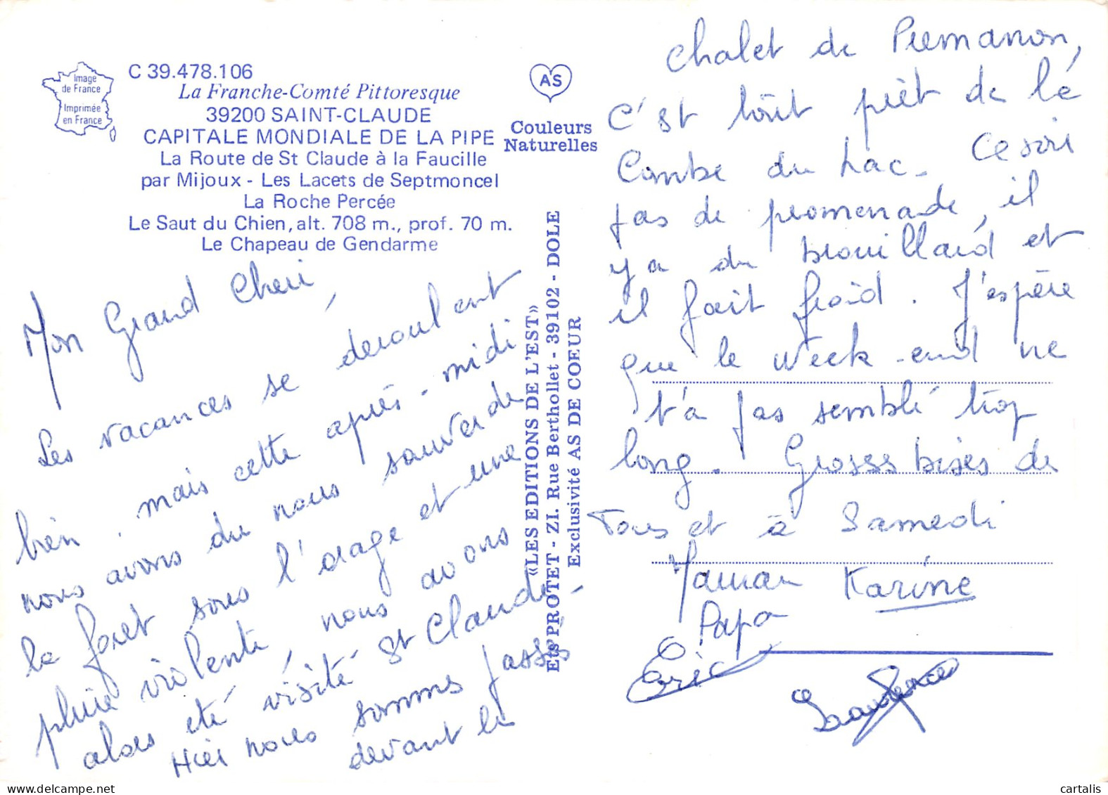 39-SAINT CLAUDE-N°3753-A/0195 - Saint Claude