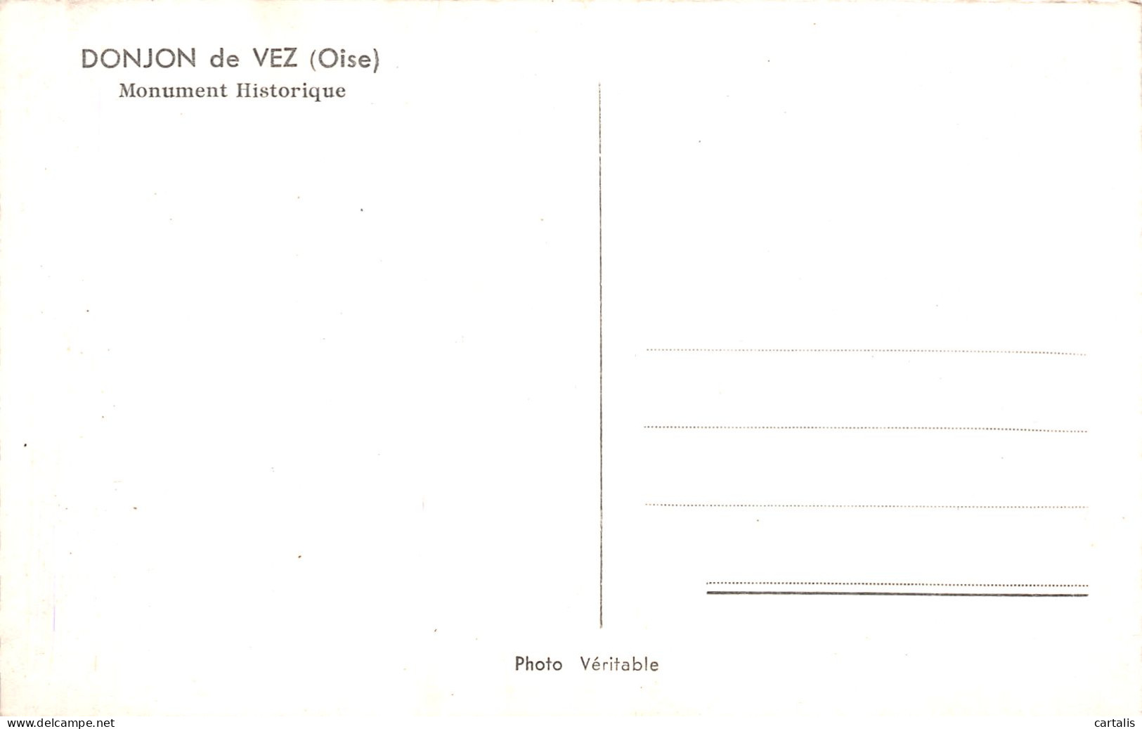60-VEZ LE DONJON-N°3754-E/0225 - Other & Unclassified