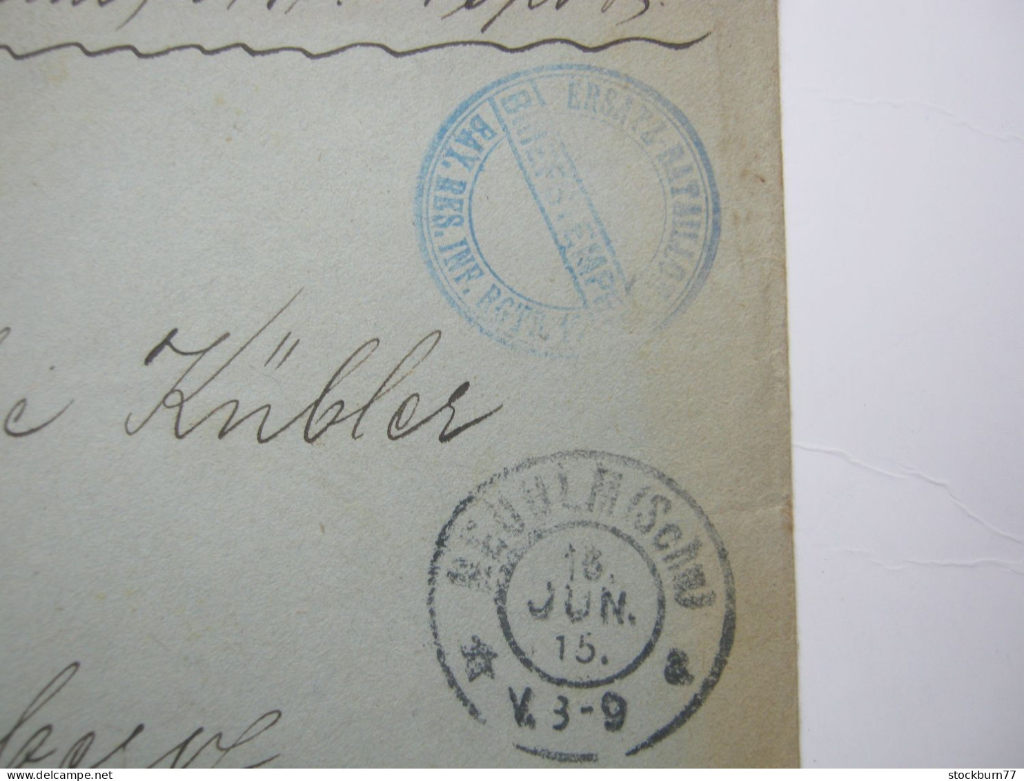 1915 , NEUULM , Feldpostbrief Mit Truppenstempel - Covers & Documents