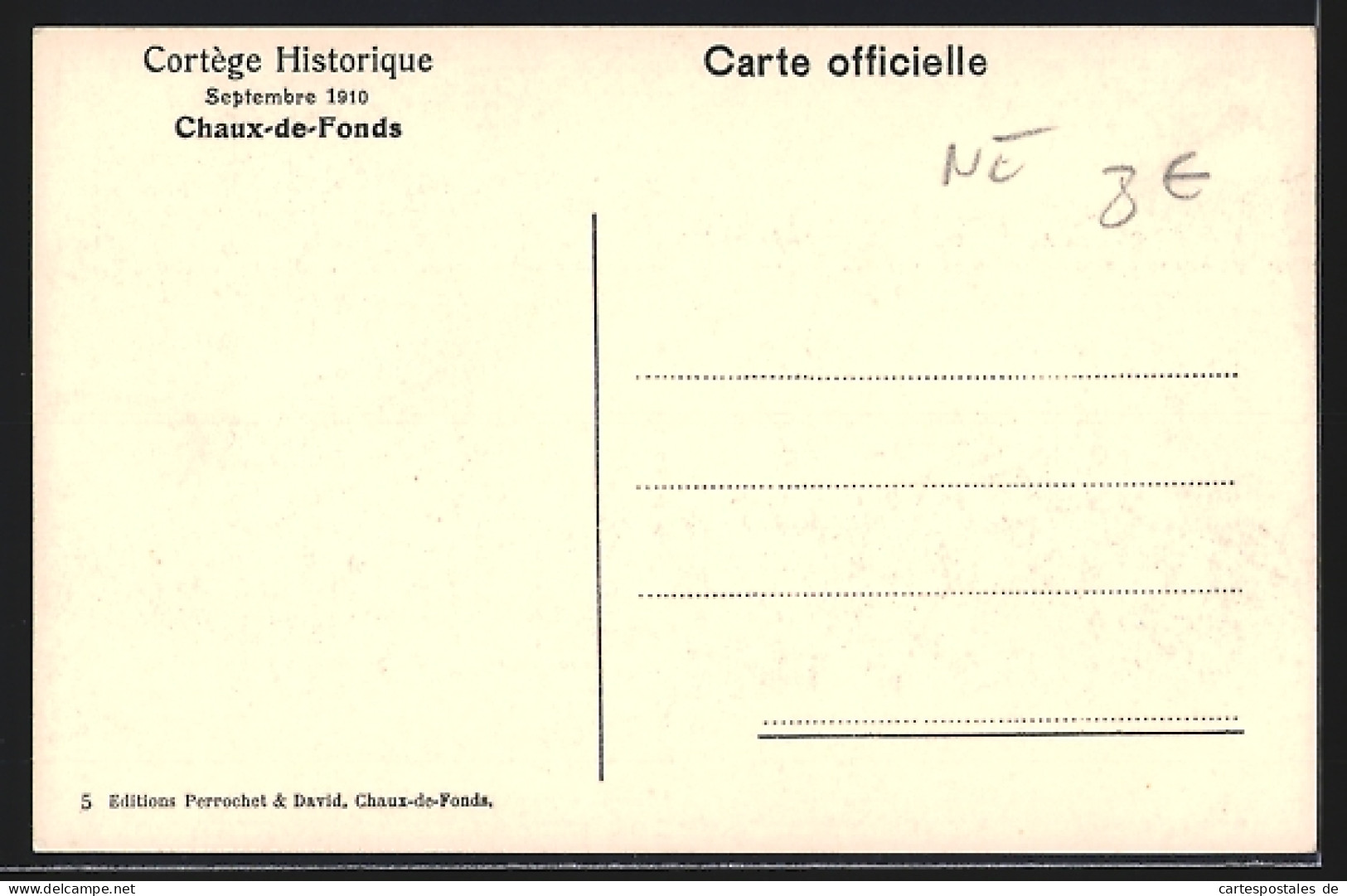 AK Chaux-de-Fonds, Groupe D`artillerie 1798  - Andere & Zonder Classificatie