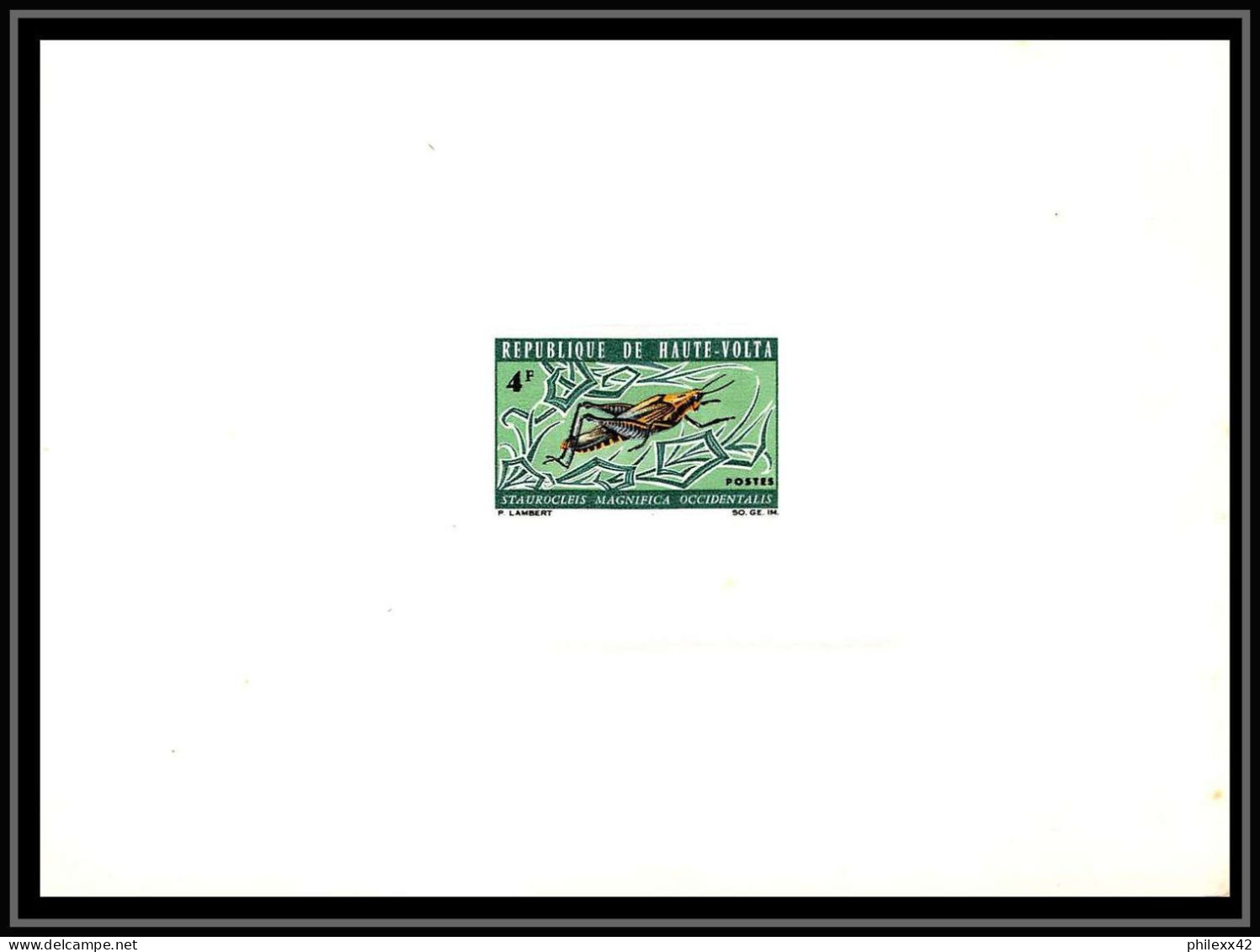 0221 Epreuve De Luxe Deluxe 10 Proofs Haute Volta N°160/169 Animals Animaux Faune Serpent Snake Reptiles Singe Insectes - Autres & Non Classés