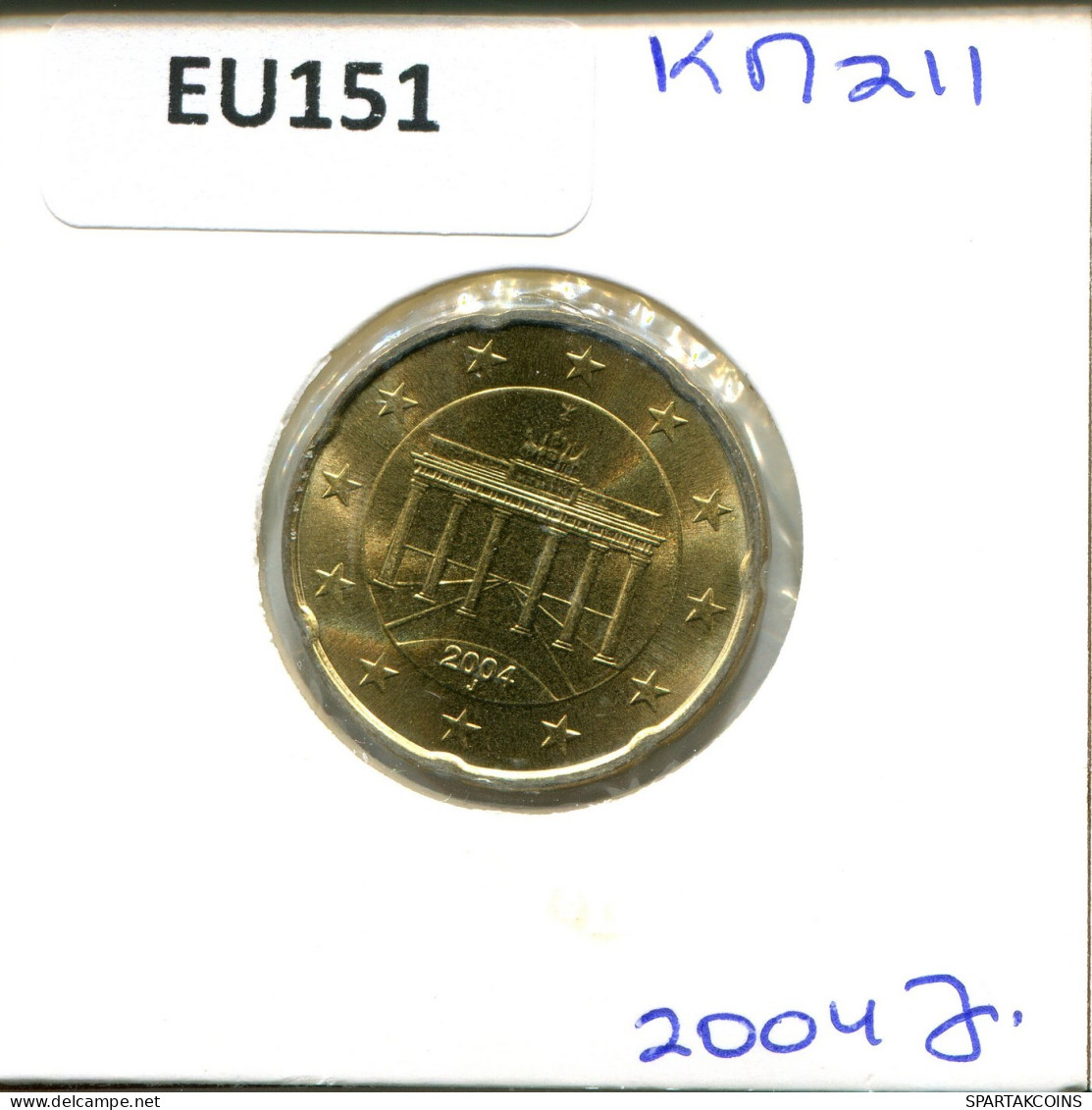 20 EURO CENTS 2004 DEUTSCHLAND Münze GERMANY #EU151.D.A - Allemagne