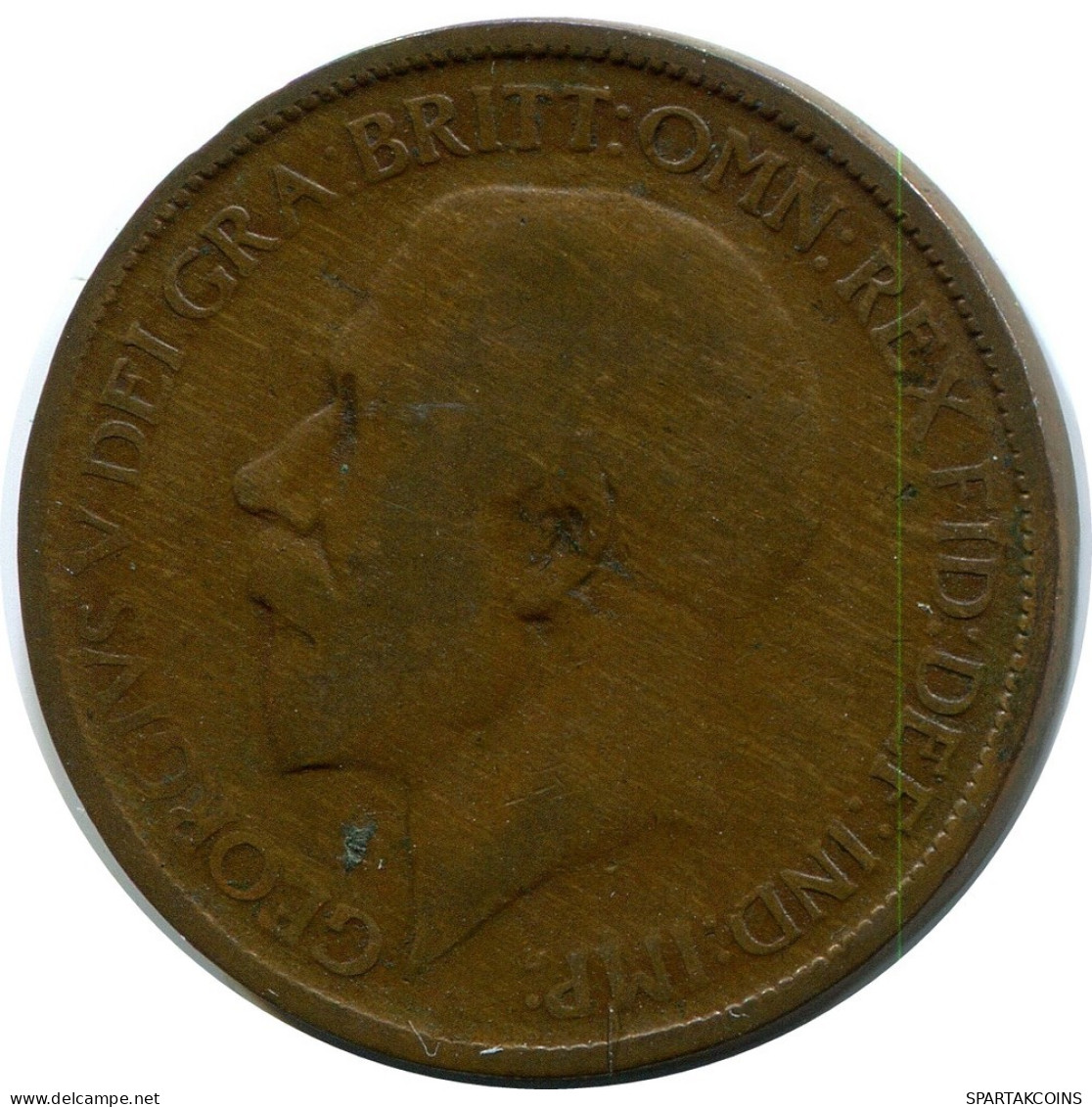 HALF PENNY 1920 UK GBAN BRETAÑA GREAT BRITAIN Moneda #BA963.E.A - C. 1/2 Penny