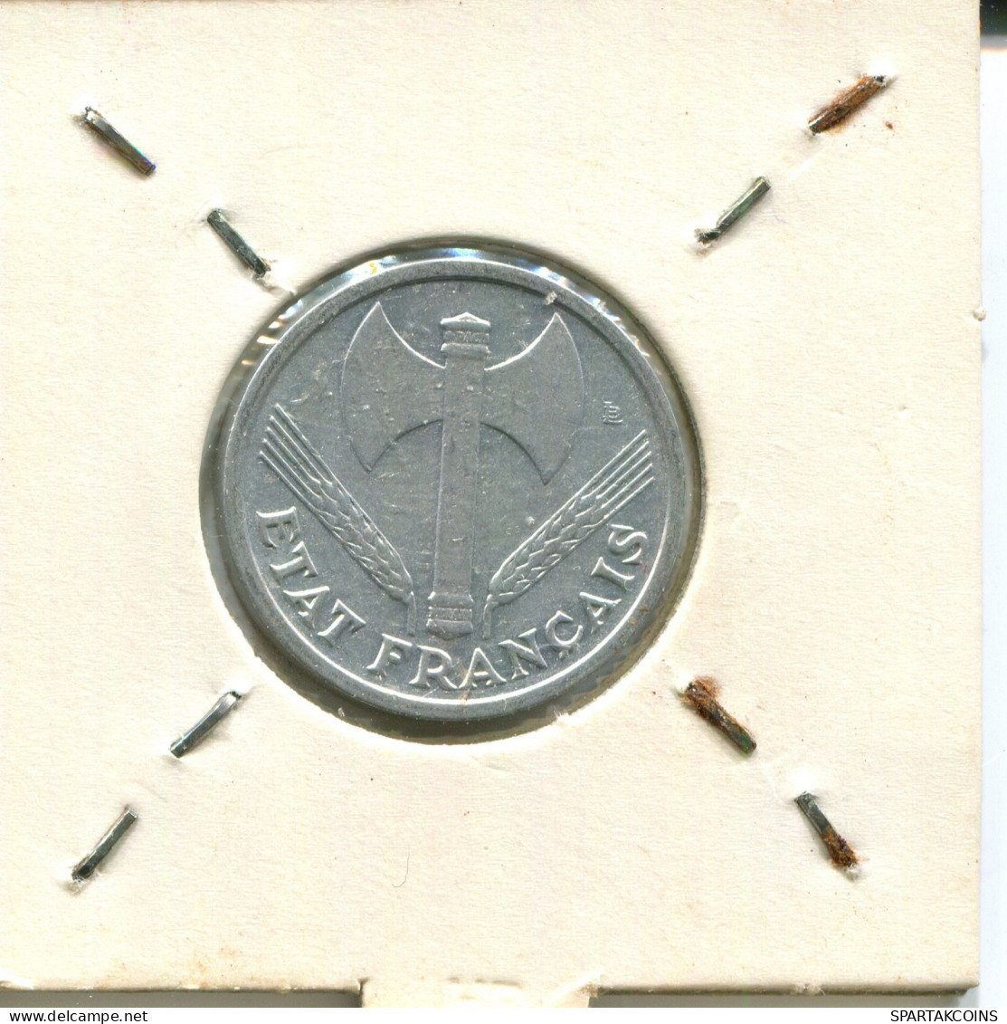1 FRANC 1942 (Heavy Type) FRANKREICH FRANCE Französisch Münze #AW351.D.A - 1 Franc