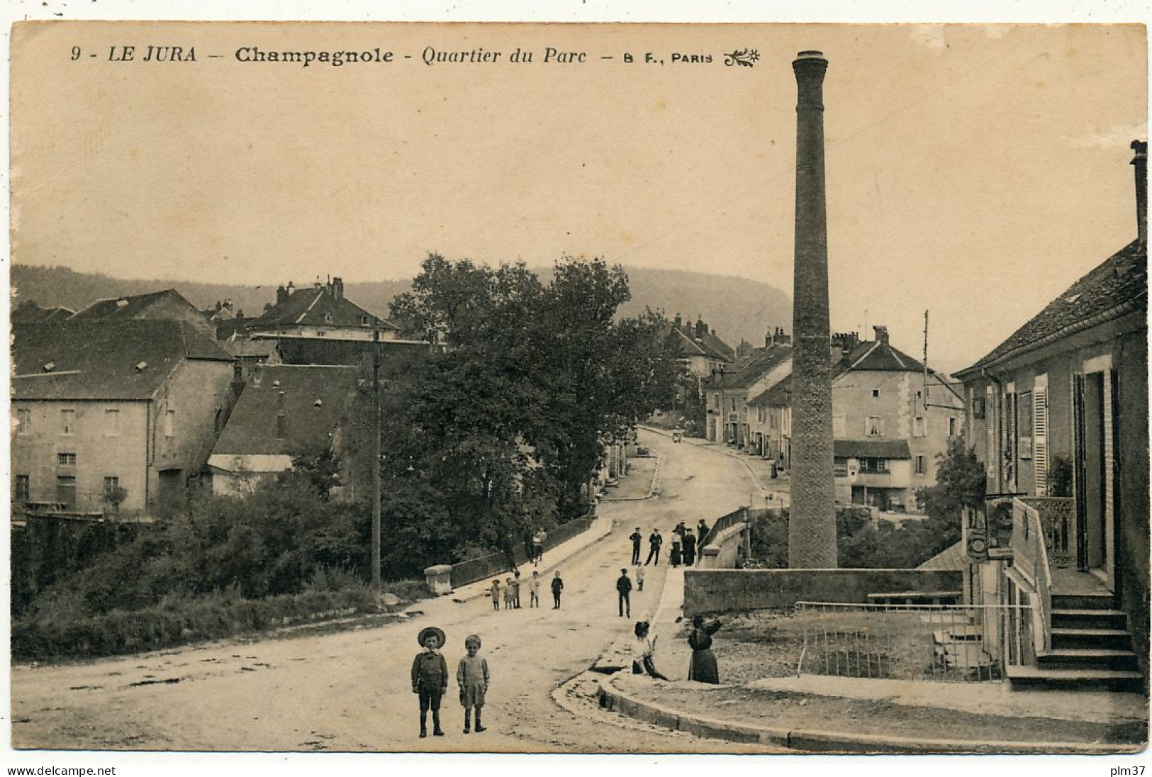 CHAMPAGNOLE - Quartier Du Parc, Cachet Hôpital Civil Sur CPA - Champagnole