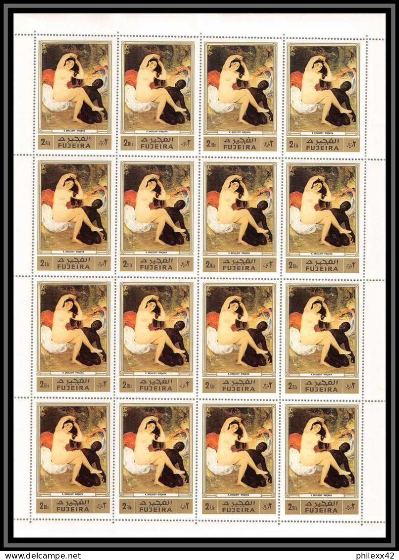 065c - Fujeira - MNH ** Mi N° 1006 /1010 A Tableau (tableaux Gauguin French Paintings) Nus (nudes) Feuilles (sheets) - Aktmalerei