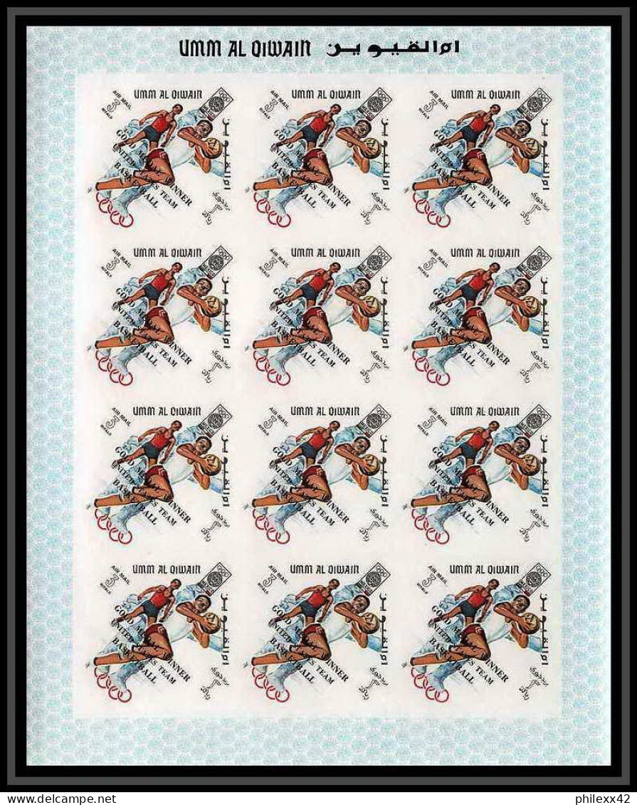 220d Umm Al Qiwain MNH ** N° 285 293 B Non Dentelé Imperf Overprint Jeux Olympiques Olympic Games Mexico Feuilles Sheets - Estate 1968: Messico