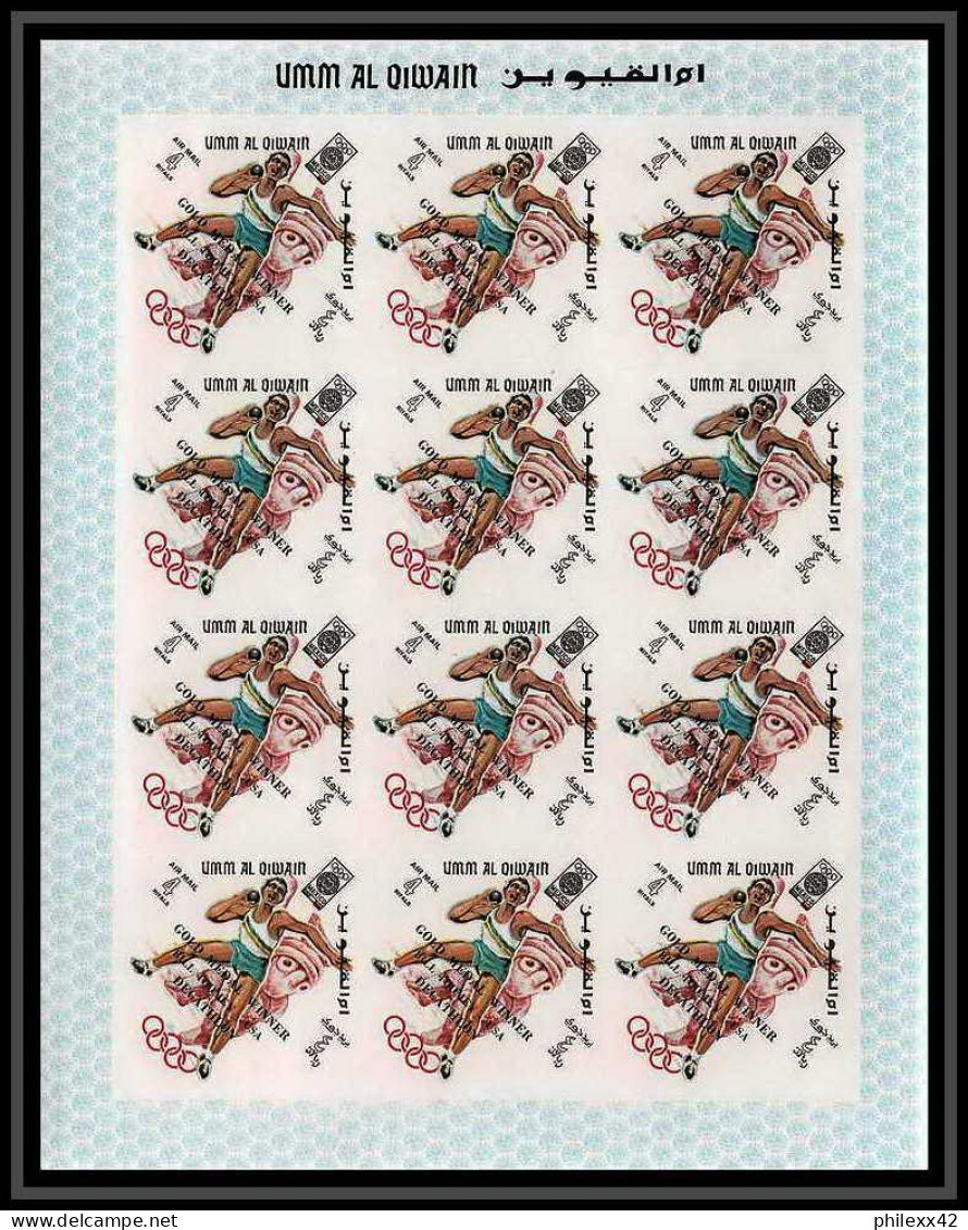 220d Umm Al Qiwain MNH ** N° 285 293 B Non Dentelé Imperf Overprint Jeux Olympiques Olympic Games Mexico Feuilles Sheets - Estate 1968: Messico