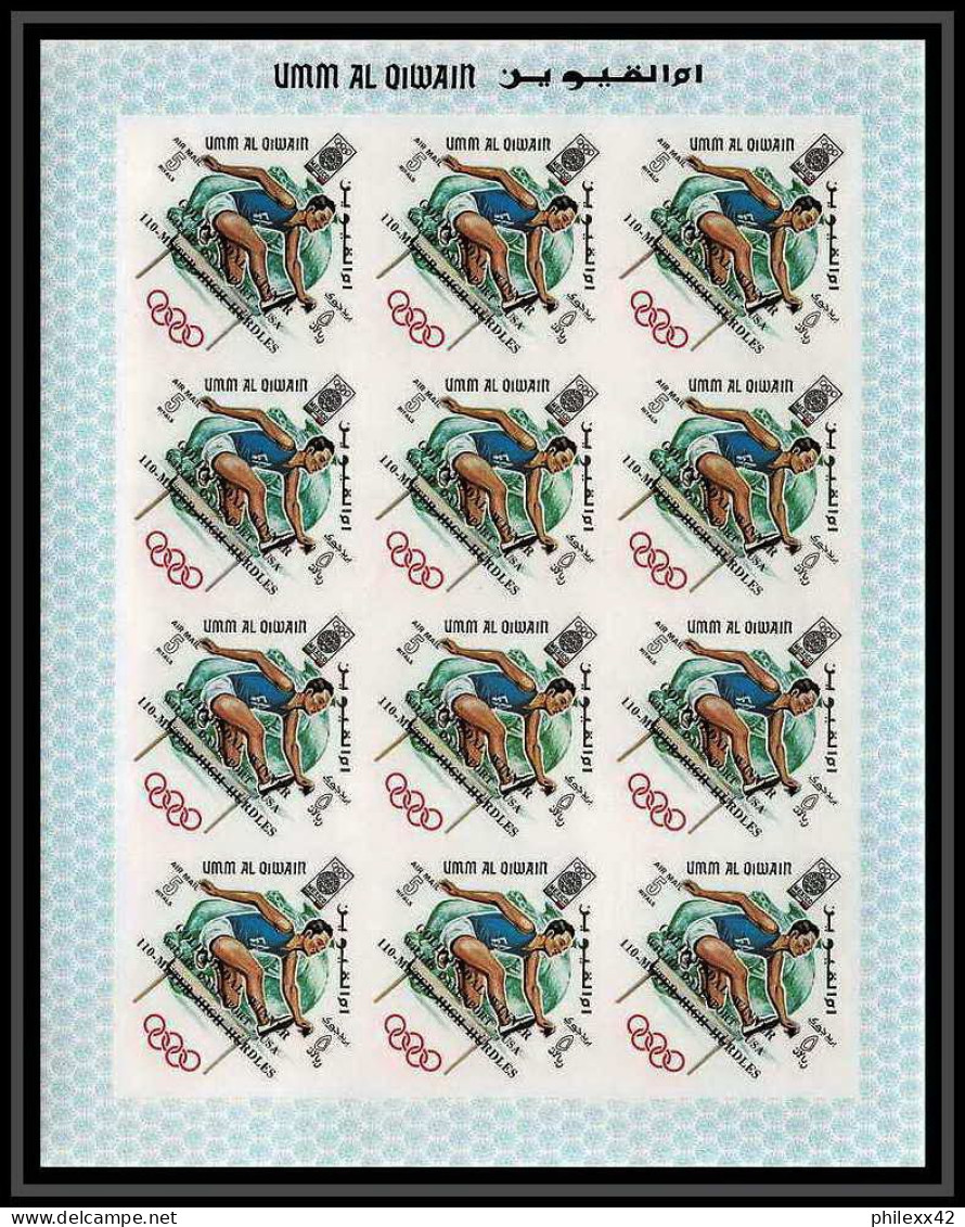 220d Umm Al Qiwain MNH ** N° 285 293 B Non Dentelé Imperf Overprint Jeux Olympiques Olympic Games Mexico Feuilles Sheets - Estate 1968: Messico