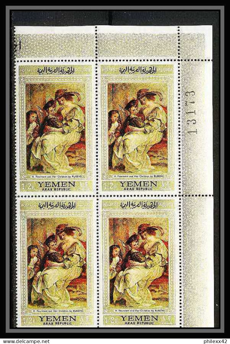 499c YAR (nord Yemen) MNH ** N° 582 / 586 A Tableau (tableaux Painting) Flemish Masters Rubens Bruegel Van Dyck Bloc 4 - Yemen