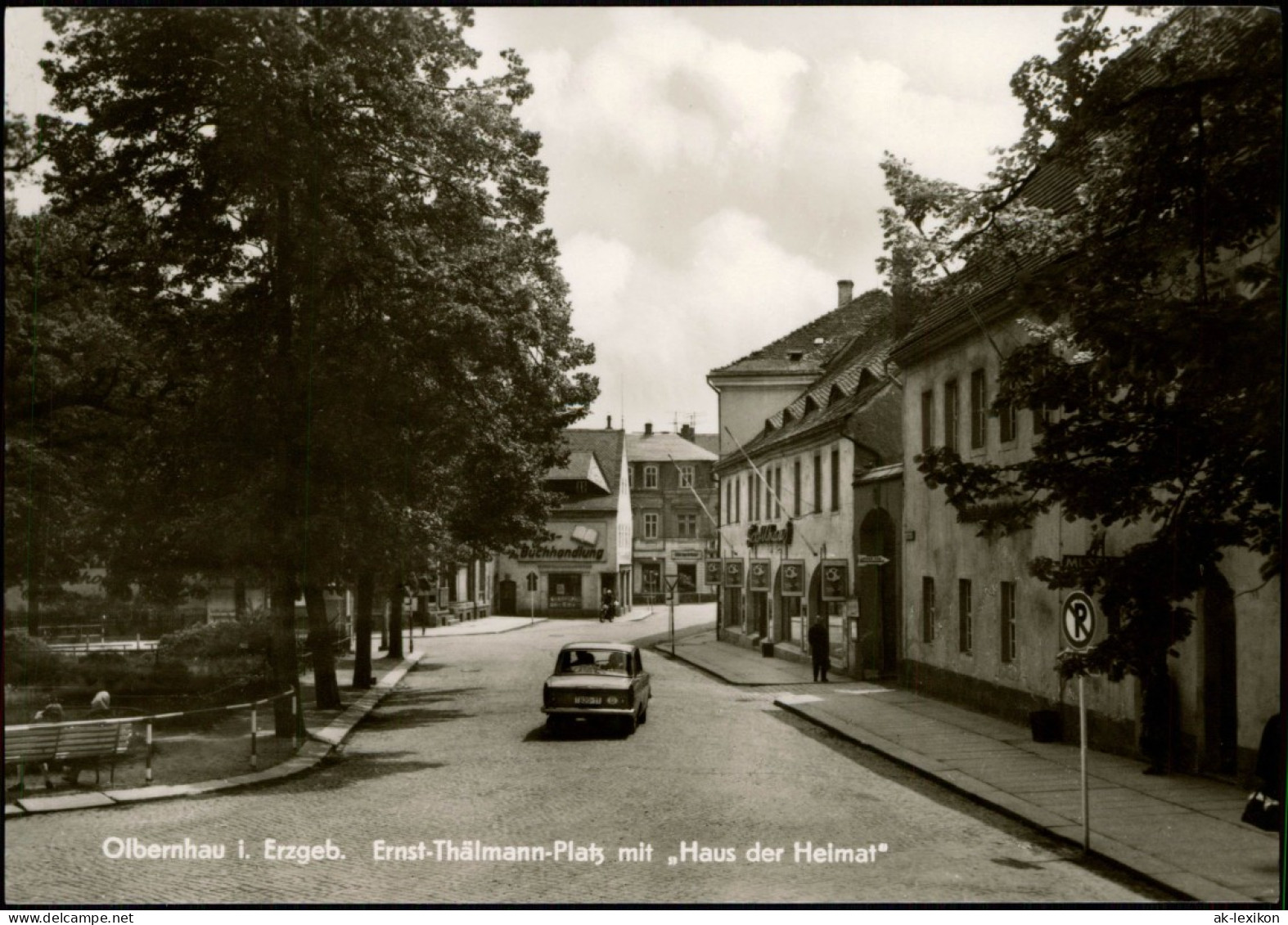 Ansichtskarte Olbernhau Ernst-Thälmann-Platz Mit Haus Der Heimat 1969 - Olbernhau