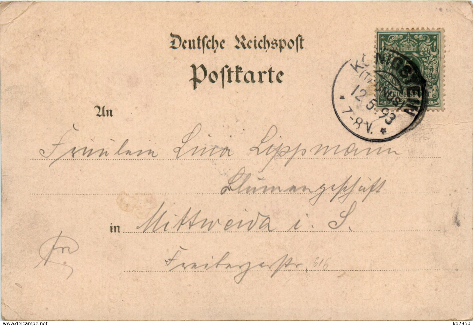 Gruss Aus Königstein . Vorläufer 1893 - Koenigstein