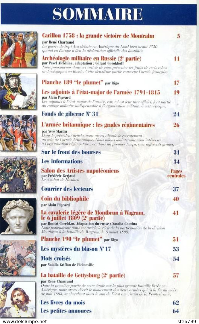 Tradition Magazine 243 Ney à Waterloo , Montcalm , Armée Britannique Grades , Bataille Gettysburg   - Histoire