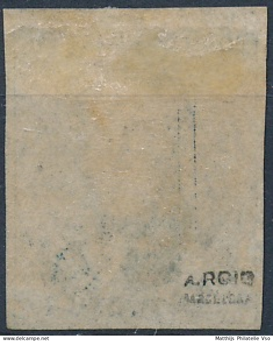 [* TB] N° 11, 20c Bleu TB Margé Et Signé A. Roig - Cote: 1500€ - 1858-1862 Medaillen (9/12)