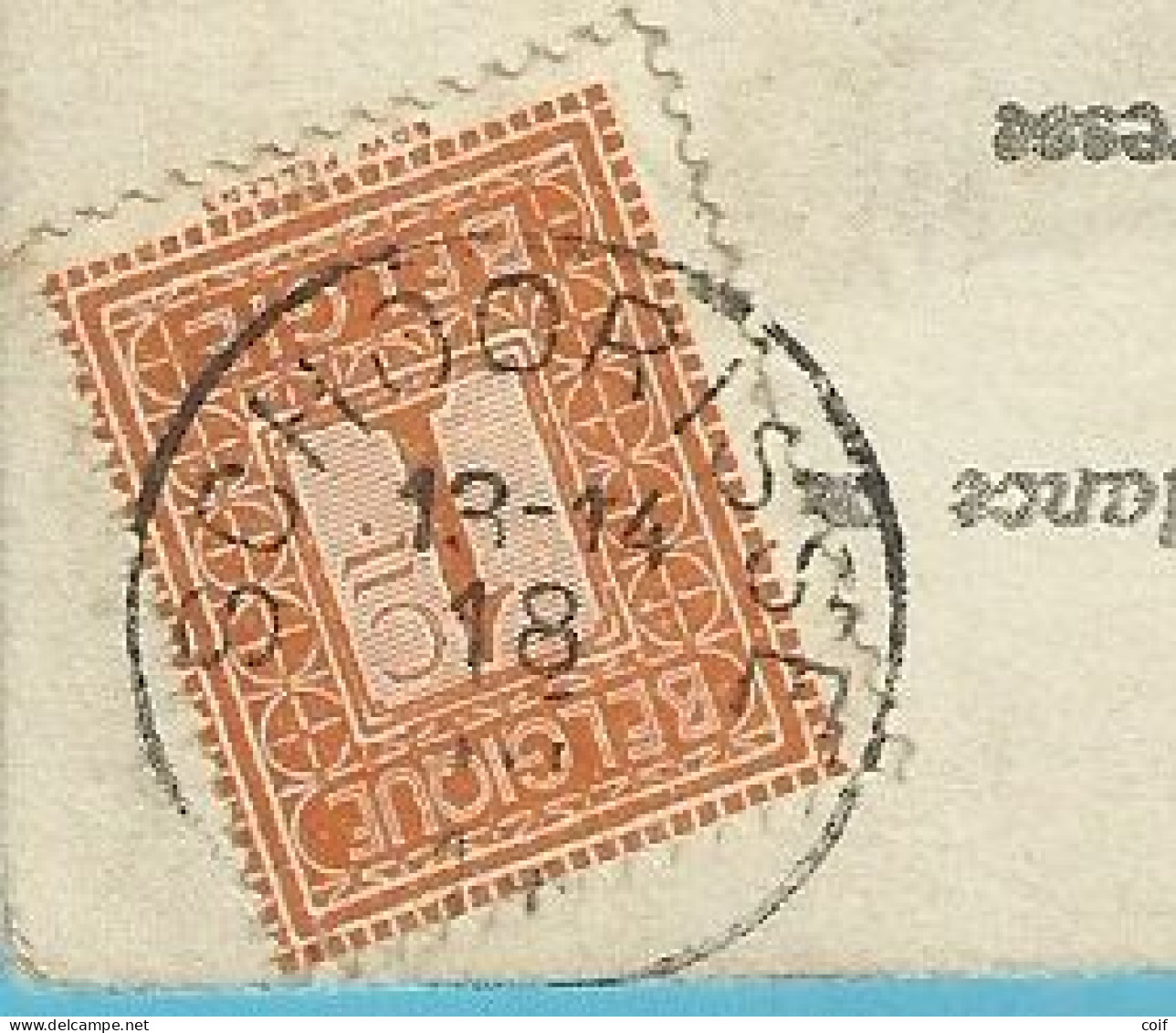 108 Op Kaart Stempel SCHOORISSE - 1912 Pellens