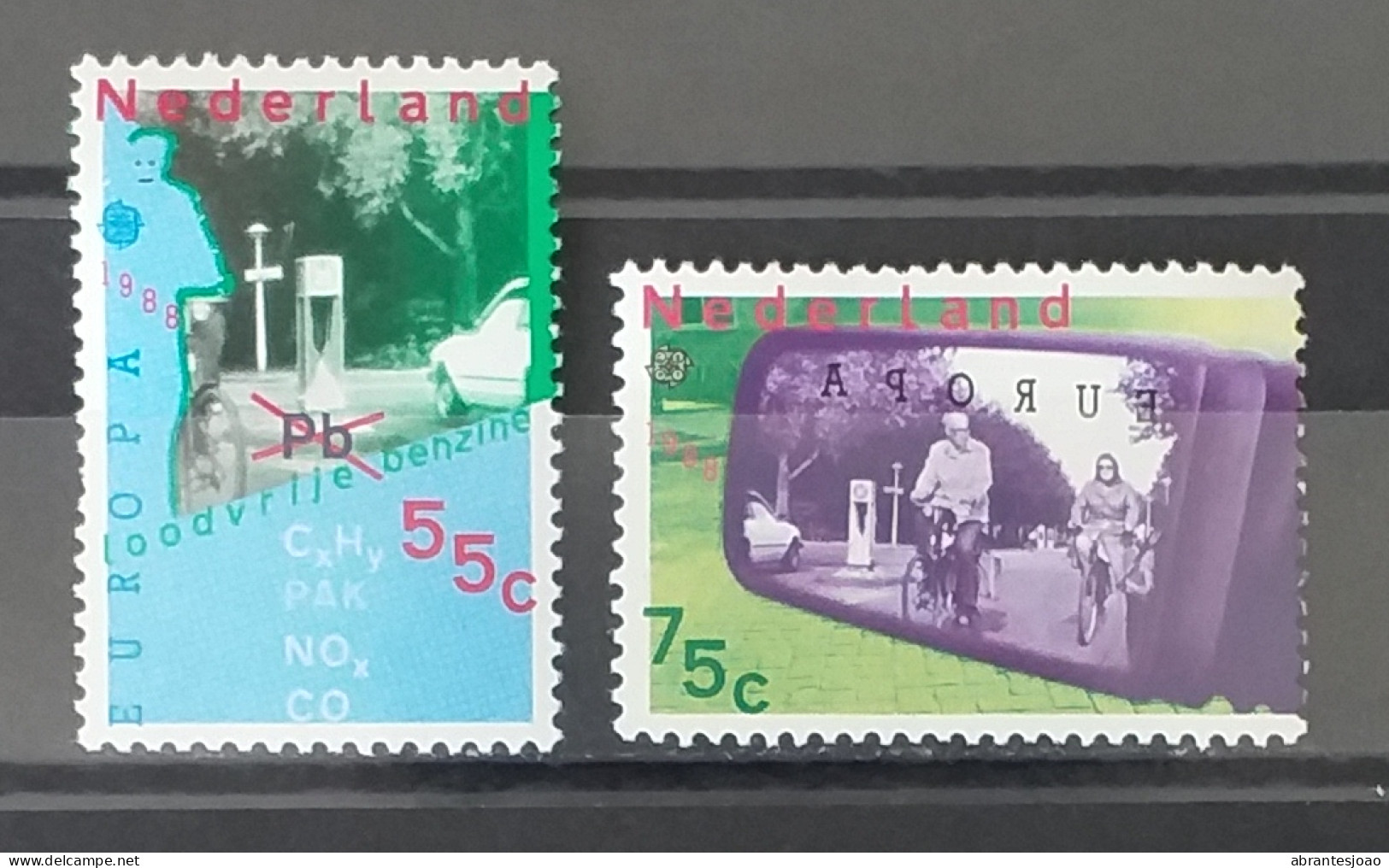 1987 - Netherlands - Europa CEPT - Modern Architecture + 1988 - Transports And Communication - 4 Stamps - Nuevos