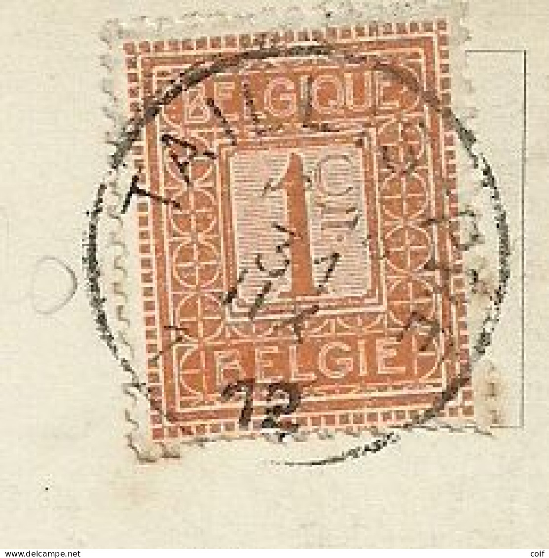 108 Op Kaart Stempel TAILLIS-PRE - 1912 Pellens