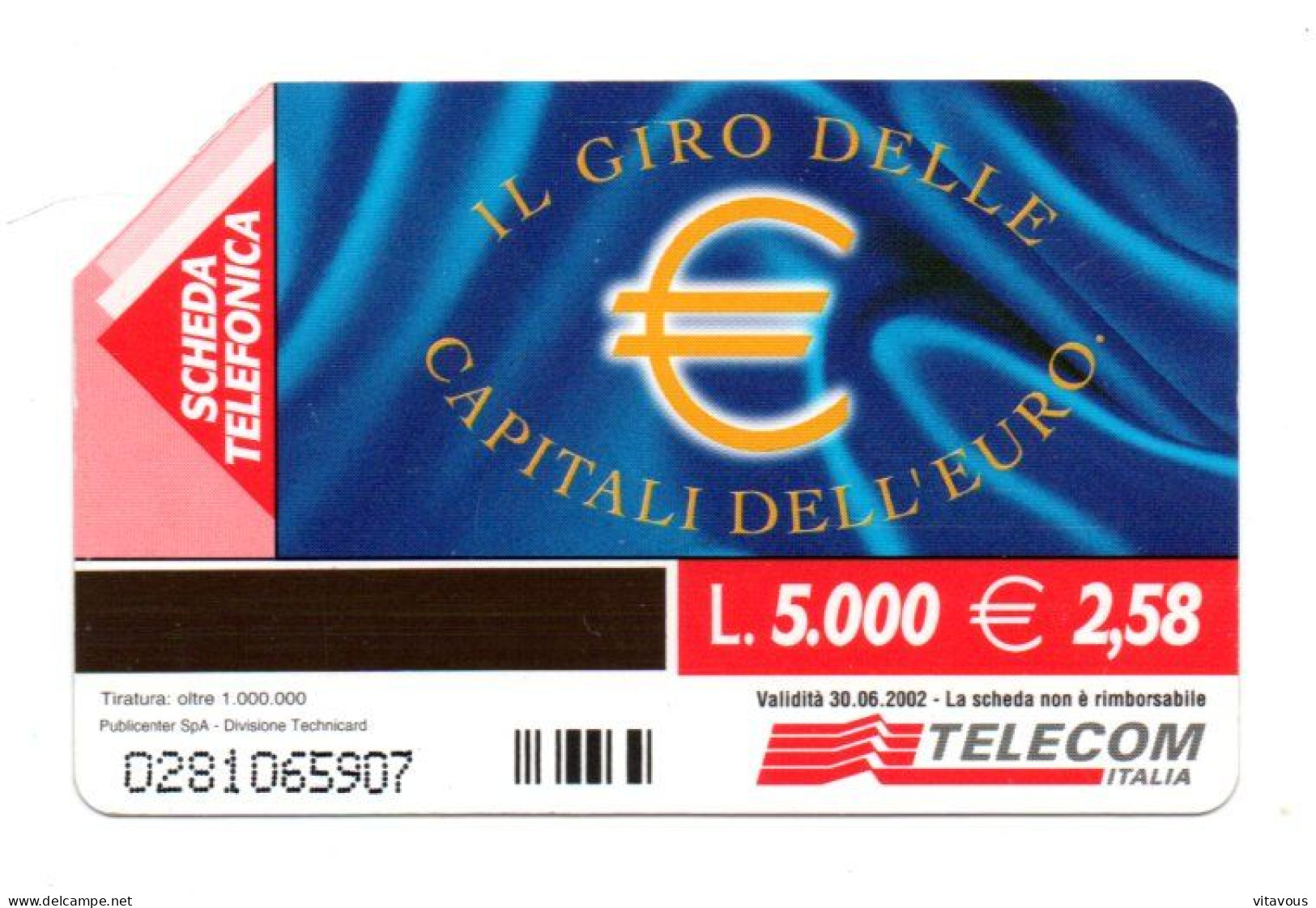 Bruxelles Belgique   Télécarte Italie Card Scheda Telecom Italia  (A 353) - Öff. Sonderausgaben