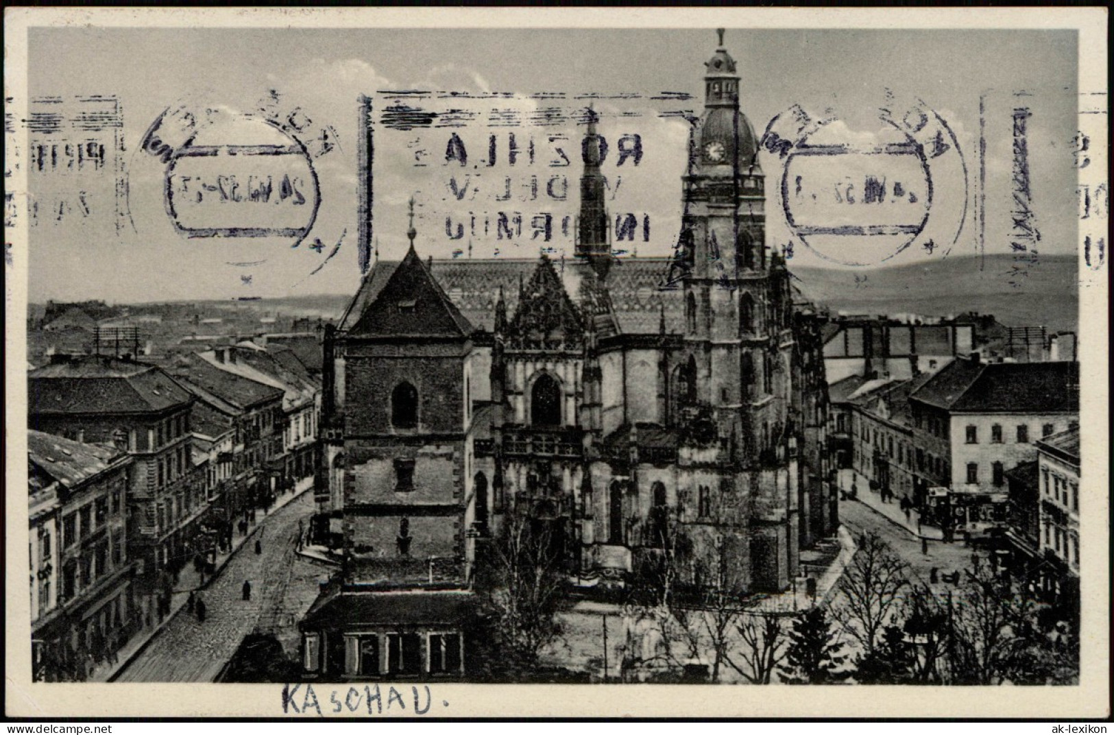 Postcard Kaschau Košice (Kassa) Stadtblick 1932 - Slowakei
