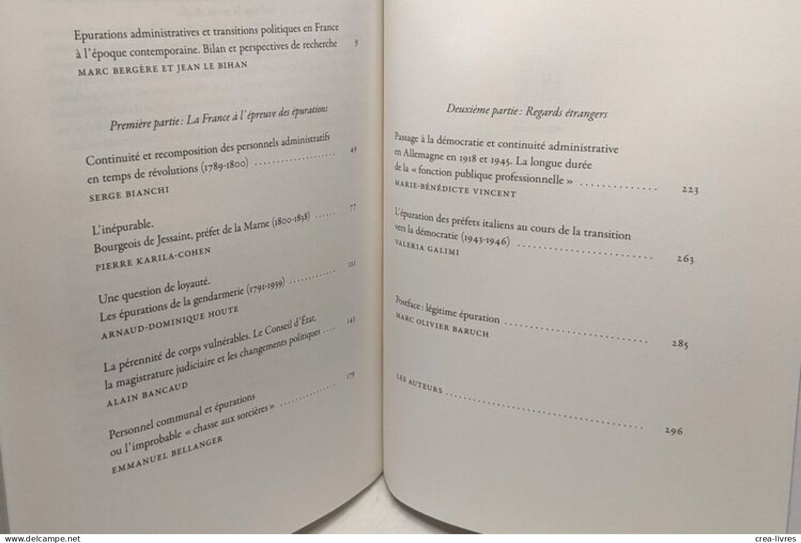 Fonctionnaires Dans La Tourmente : Epurations Administratives Et Transitions Politiques à L'époque Contemporaine - Histoire