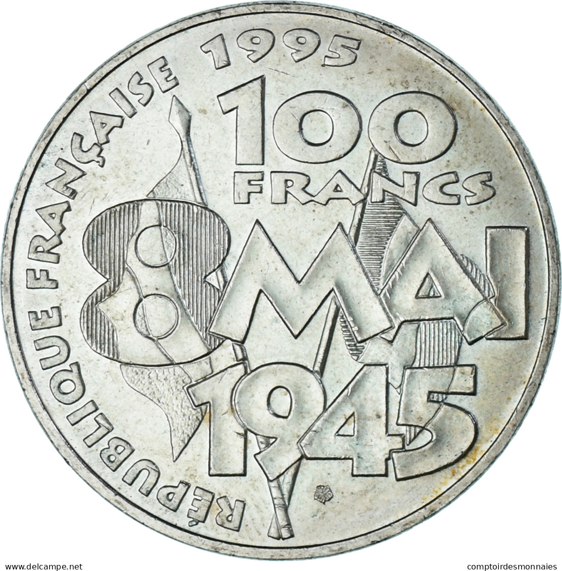 Monnaie, France, 8 Mai 1945, 100 Francs, 1995, Paris, TTB+, Argent, Gadoury:952 - 100 Francs