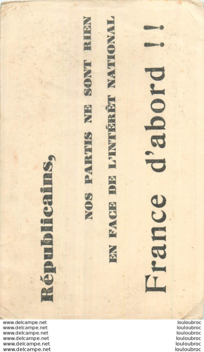 CHARLES DELESALLE REPUBLICAIN VOIR LES DEUX SCANS - Persönlichkeiten