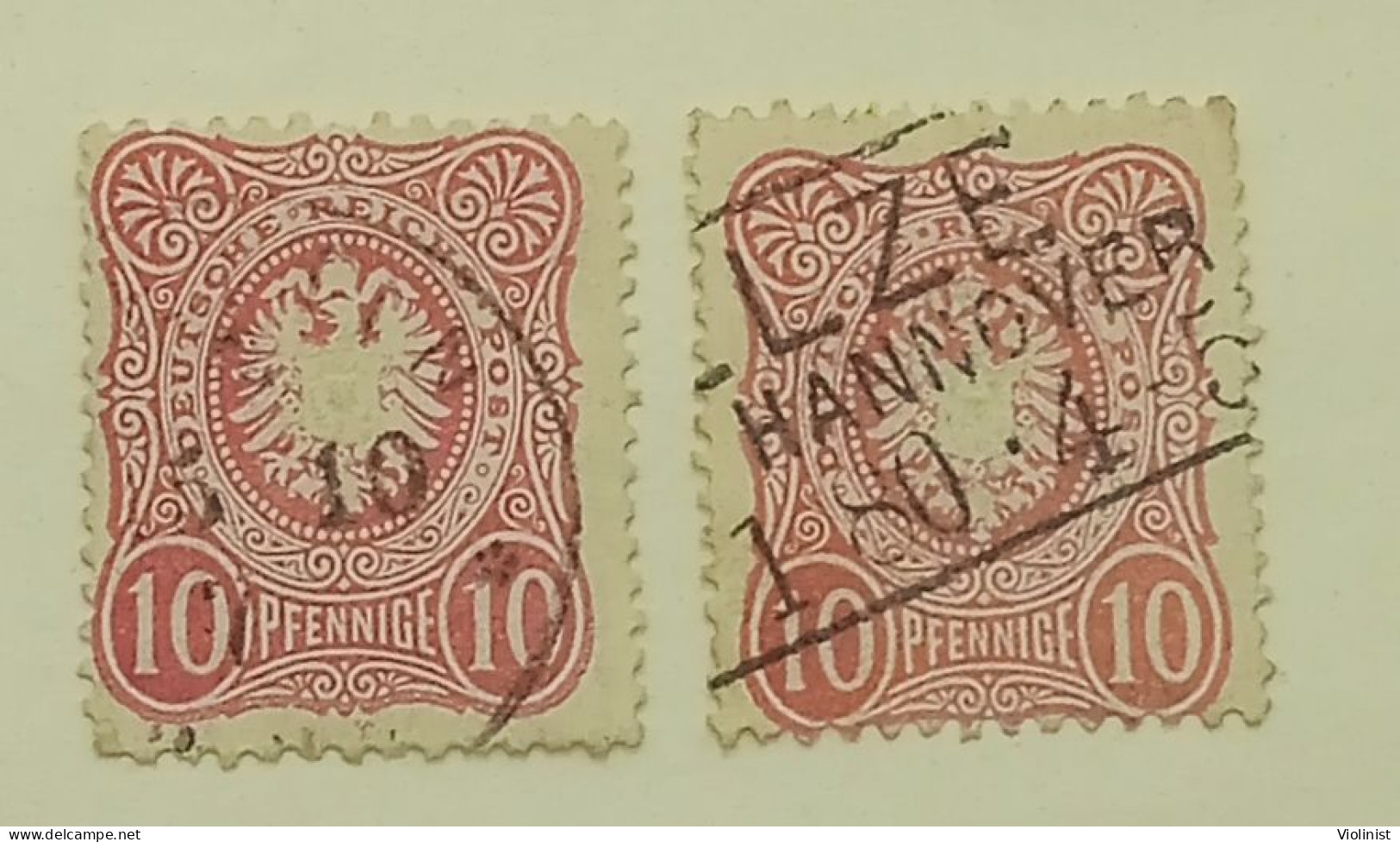 Deutsche Reich Post-10 Pfennige 1875. - Oblitérés