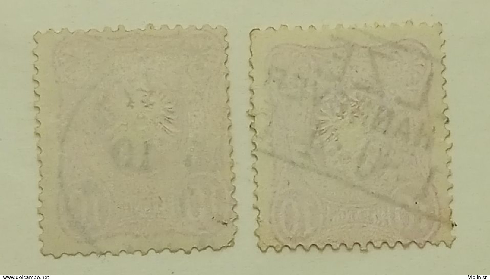 Deutsche Reich Post-10 Pfennige 1875. - Usati