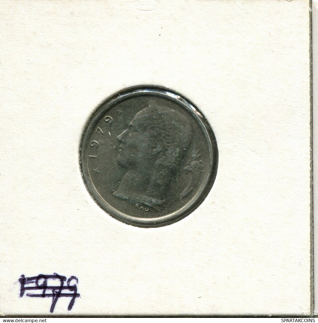 1 FRANC 1979 FRENCH Text BÉLGICA BELGIUM Moneda #AU675.E.A - 1 Franc