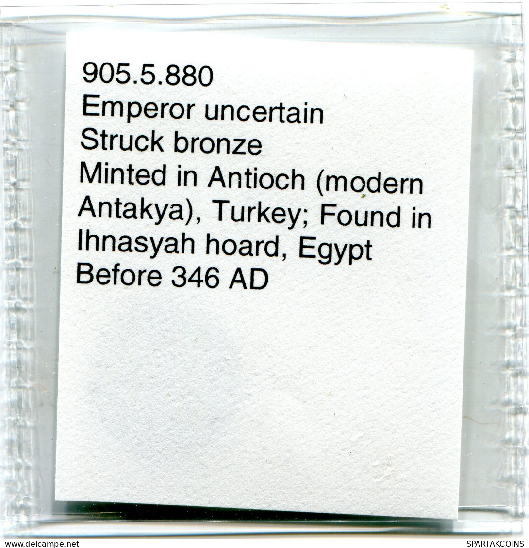 ROMAN Coin MINTED IN ANTIOCH FOUND IN IHNASYAH HOARD EGYPT #ANC11290.14.D.A - The Christian Empire (307 AD To 363 AD)