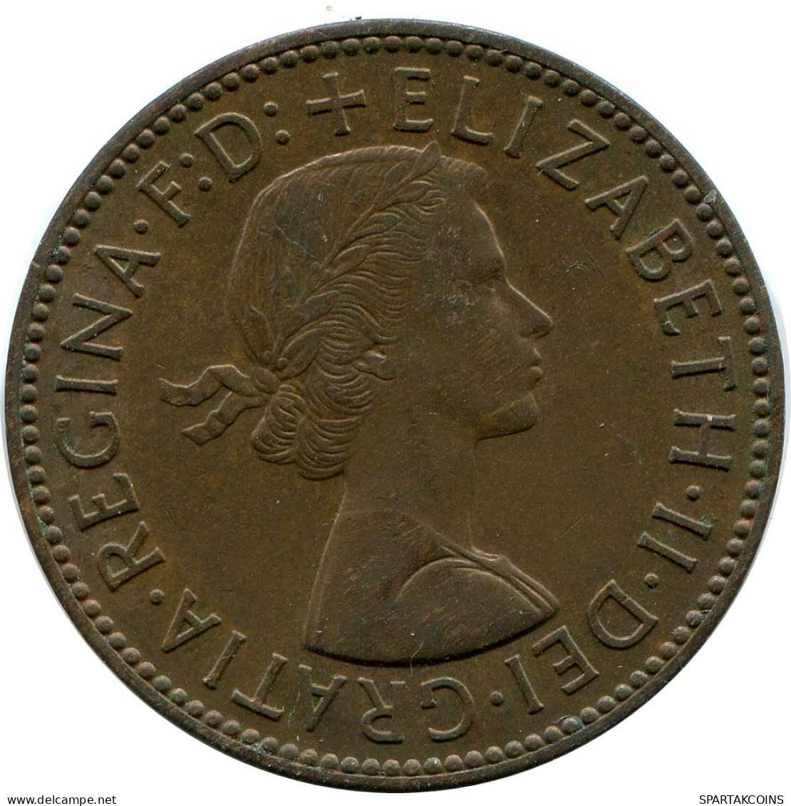 HALF PENNY 1958 UK GROßBRITANNIEN GREAT BRITAIN Münze #AZ687.D.A - C. 1/2 Penny