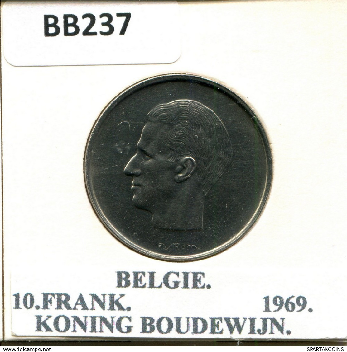 10 FRANCS 1969 DUTCH Text BÉLGICA BELGIUM Moneda #BB237.E.A - 10 Francs