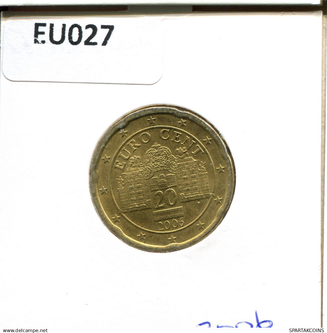 20 EURO CENTS 2006 AUSTRIA Moneda #EU027.E.A - Autriche