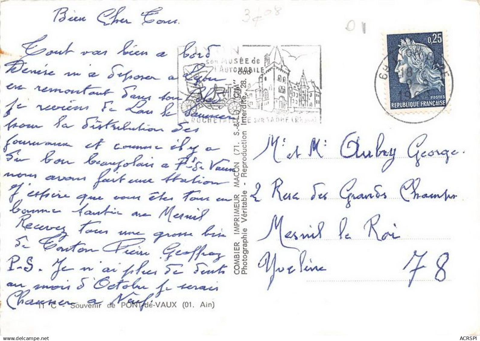 Souvenir De PONT D EVAUX 13(scan Recto-verso) MA1758 - Pont-de-Vaux