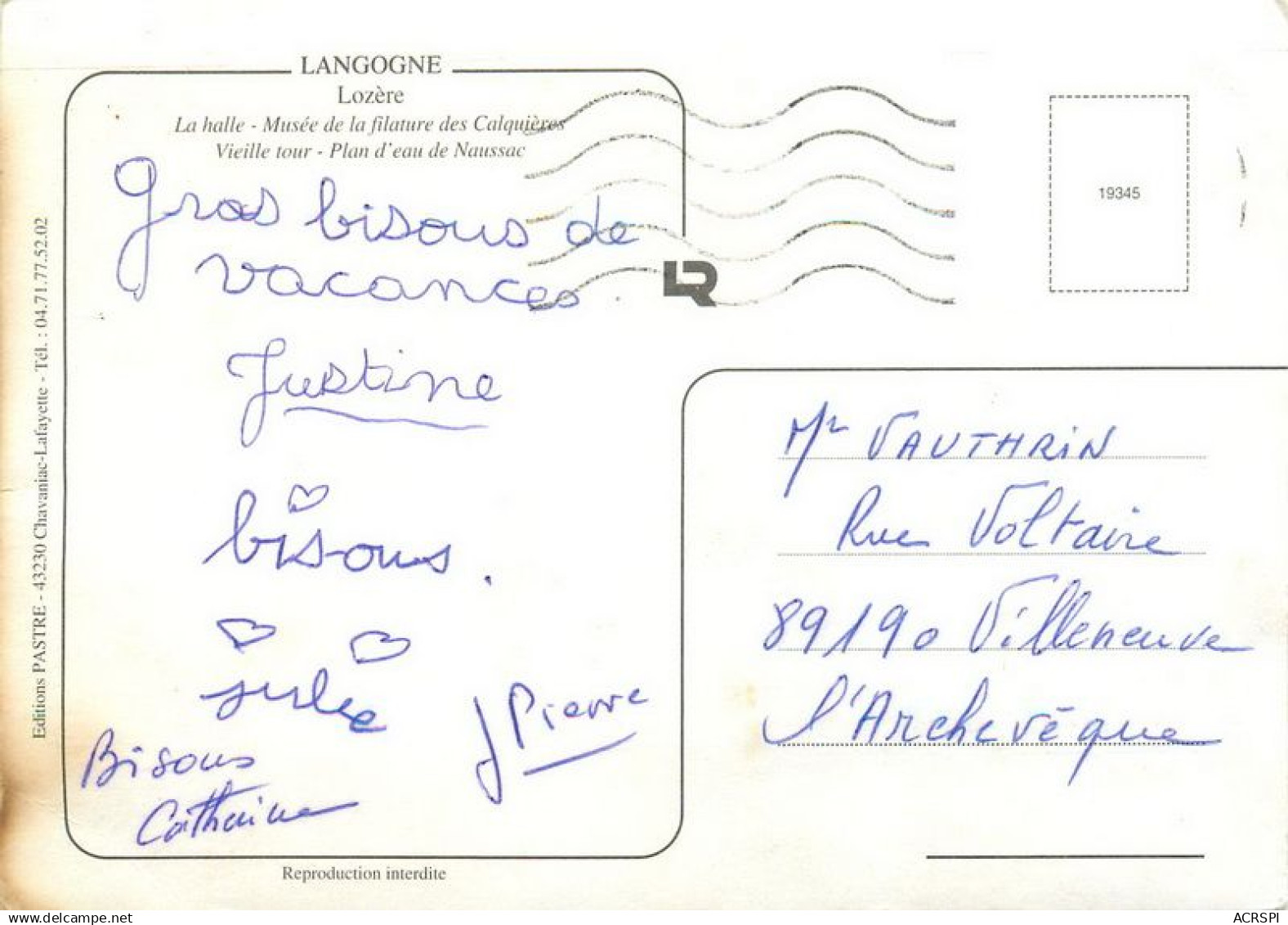 LANGOGNE Et Naussac 39  (scan Recto-verso)MA1898Bis - Langogne