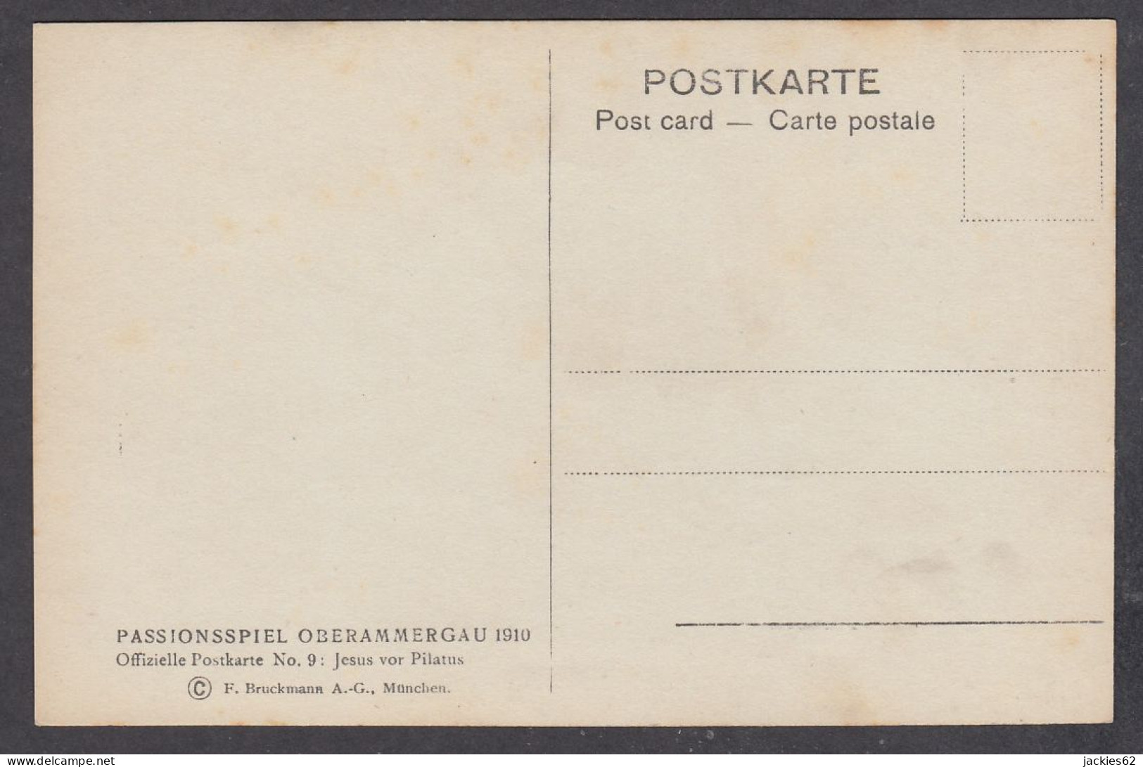 106225/ OBERAMMERGAU, Passionsspiele 1910, Offizielle Postkarte N° 9, *Jesus Vor Pilatus* - Oberammergau