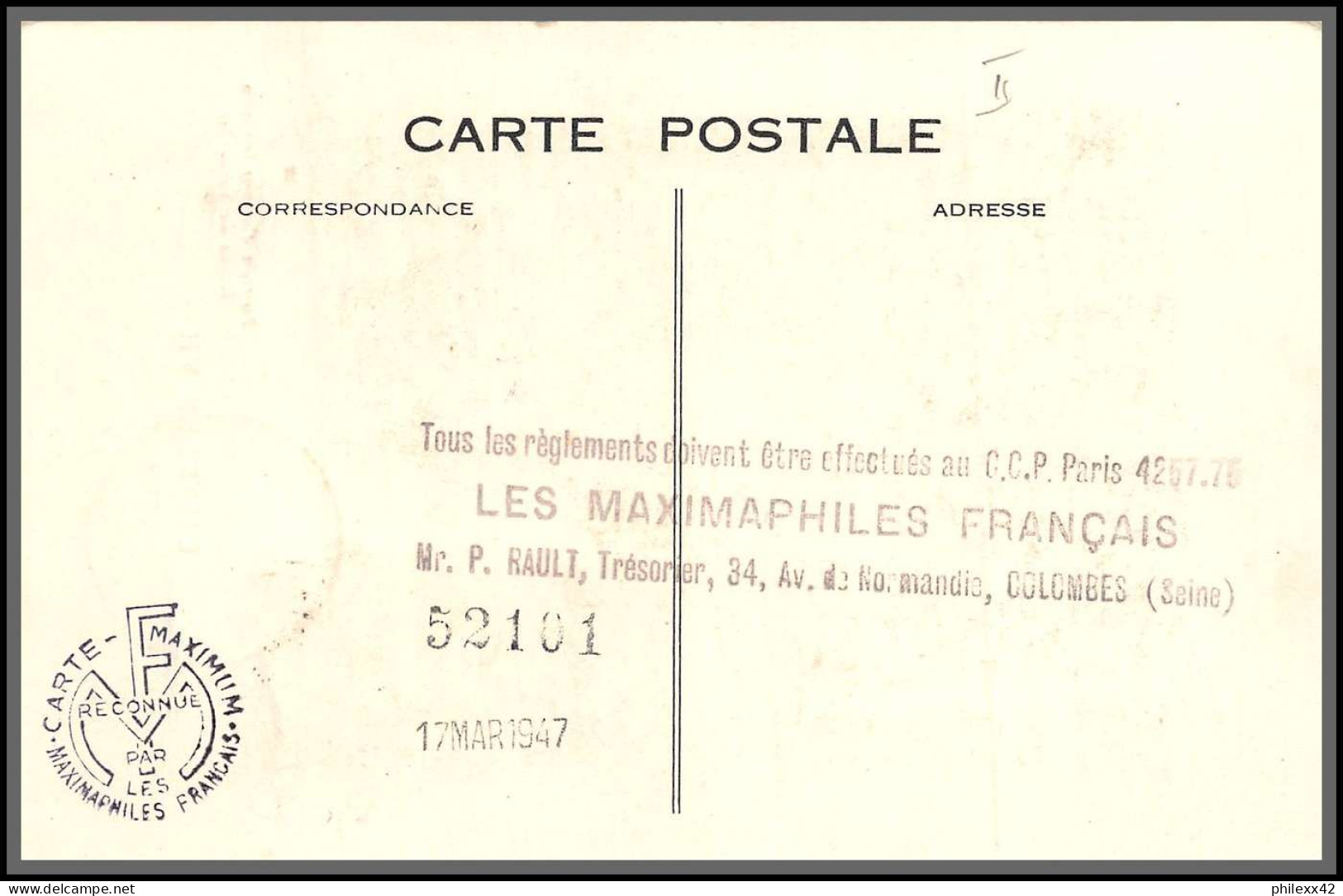 49922 N°770 Célébrité Du 15e Siècle Charles VII Roi (king) France 14/3/1947 Dernier Jour Du Timbre Carte Maximum (card) - 1940-1949